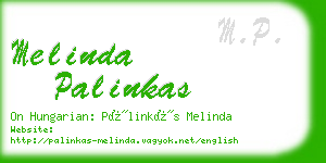 melinda palinkas business card